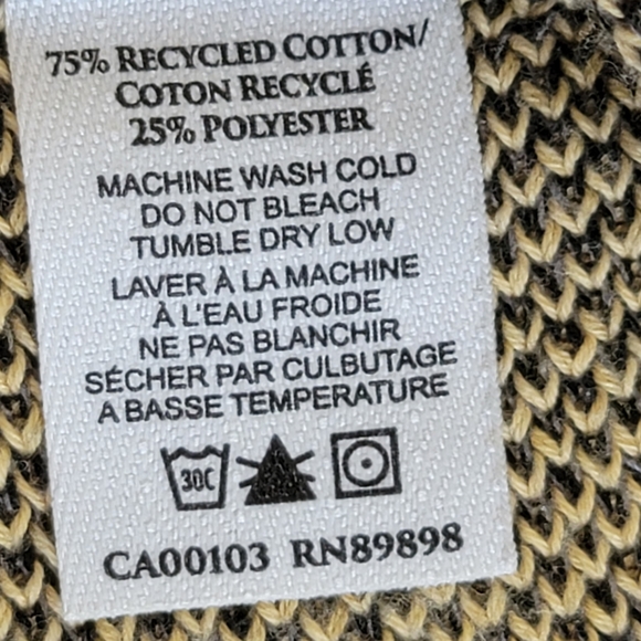 Checkered Plaid Crewneck Sweater Size Small NWOT Gold Black - Picture 7 of 8